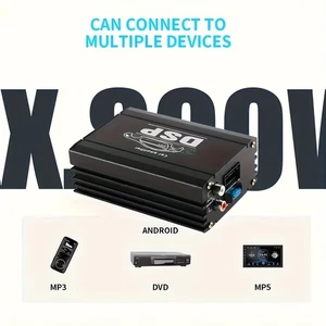 2 Ohms 4x50W 800W DSP Car Amplifier: 4-Channel Class A/B, Lossless Sound - Bild 1 von 9