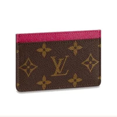 Louis Vuitton Card Holder Port Cart Monogram Fuchsia M60703 57519013 - Image 1 of 4