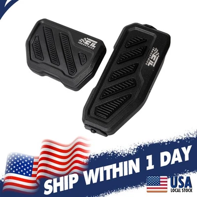 2Pcs Anti-Slip Foot Pedal Pads Aluminum Fits Jeep Wrangler JL/JLU 2018-25 — 第 1/4 张图片