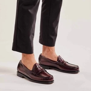 G.H. Bass & Co. Weejuns Logan leather loafers 9 wine NEW - Picture 1 of 14