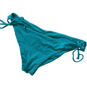 L Space Damen Bikinihose gerafft Cinch Tie String türkis grün Large - Bild 1 von 6