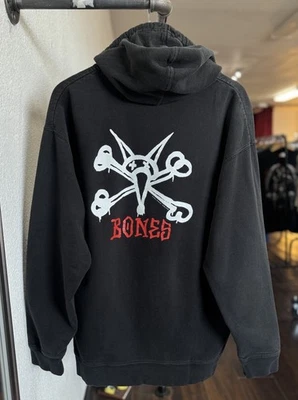 Vintage POWELL PERALTA Bones Caballero Hoodie Graphic Print  90s Y2K Mens Large - Image 1 of 4
