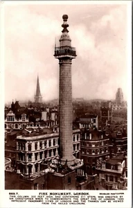 Fire Monument London England RPPC - Picture 1 of 2