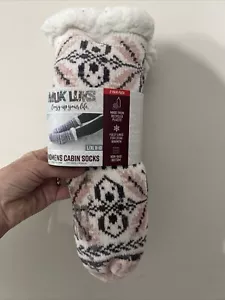 Brand "NEW" MUK LUKS Woman Cabin Socks 1 Pair Super Warm & Cozy! - Picture 1 of 1