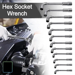 8 mm-22 mm metrisch L-förmig abgewinkelt offen Sechskant 6 Punkt Steckschlüssel - Bild 1 von 70