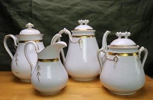 Haviland Limoges Antique Wedding Ring Coffee Pot Teapot Creamer Sugar U PICK - Picture 1 of 31