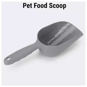 Plastic Pet Food Scoops With Handle Large Food Scoop Scooper Durable Grey Au - Picture 1 of 8