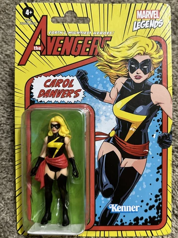 Hasbro Marvel Legends Series Carol Danvers 3.75 inch Kenner Action Figure New Cover
