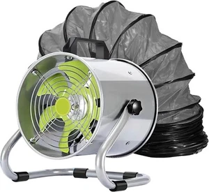 Utility Blower,8 Inch Exhaust Fan,2500R/MIN High Velocity Portable Ventilator,Ai - Picture 1 of 6