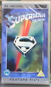 Film UMD flambant neuf/scellé : **SUPERMAN THE MOVIE** (La pochette arrière joue sur tous)