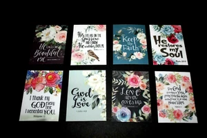 8 Inspirational Fridge Magnets Scripture Bible Verses Christian Religious Gift B - Picture 1 of 3