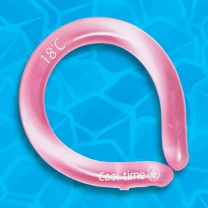 Neck Cooling Tube | Wearable Cooling Neck Wraps | Ice Gel Neck Cooler (Pink) - Picture 1 of 12