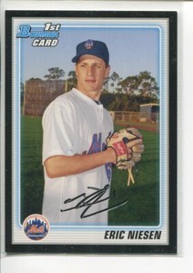 2010 Bowman Prospects Black Eric Niesen BP32 New York Mets