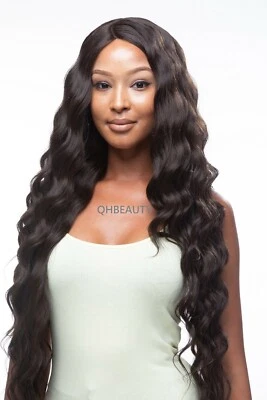 Obsession Synthetic Invisible Part Body Wave Curly Lace Front Hair Wig - SELENA