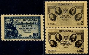1945 Mathematics Journal,Masonic,Mathematique,Bridge,Titeica,Romania,900 a+b/MNH - Picture 1 of 2