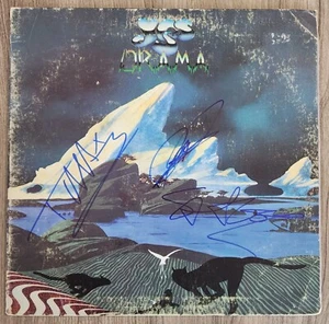YES Band Signed Drama Vinyl Record LP Steve Howe Geoff Downes Trevor Horn RAD - Picture 1 of 1