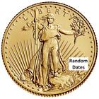 1/10 Oz American Gold Eagle Coin Random Year (bu) $5 Gold Coin #a618