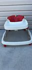 Vintage Century Super Coupe Baby Walker Red & White Adjustable Height Folds Flat