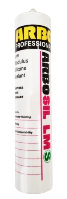 1 x Scatola da 25 x ARBO ARBOSIL LMS - Sigillante Silicone - 310ml - Trasparente/Bianco