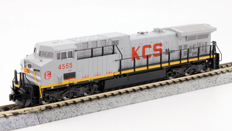 Kato N GE AC4400CW Kansas City Southern KCS #4555 DCC/SND LED 1767046LSDMW - Image 1 of 1