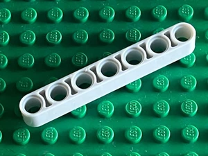 RARE 1 x LEGO Technic Very Light Bluish Gray Beam 7 ref 32524 / set 8527 8547 - Picture 1 of 1