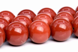 15MM Genuine Natural Red Jasper Beads Grade AA Gemstone Round Loose Beads - Picture 1 of 4