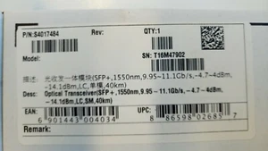 10 UNITS KIT!!! HUAWEI SFP+ 10GBASE-ER 10G 40km 1550nm SM LC transceivers - Picture 1 of 2