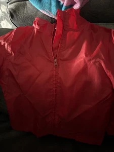 Unisex red rain Coat Age 3 And Also Age 7 Same - Picture 1 of 6