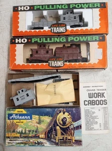 HO Lot of 3 Work Caboose Track Cleaner Searchlight Car MIB Life Like Athearn  - Picture 1 of 5
