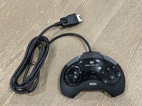SEGA Saturn MK-80100 Black Controller OEM Official Genuine Gamepad Tested US