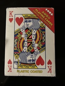 Jumbo Size Playing Cards - Sealed- New - Plastic Coated - Picture 1 of 3