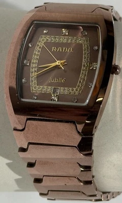 RADO Jubile Diamond Bezel Pink Gold Tone 28mm Vintage Swiss Watch - Image 1 of 4