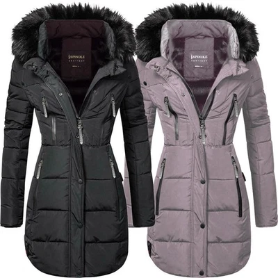 Spindle Girls Long Padded Winter Parka Coat Showerproof School Jacket Zip Pocket - Image 1 of 2