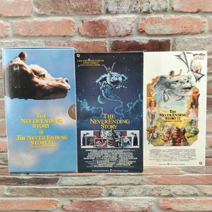 The Never Ending Story 1 and 2 VHS (2-Tapes) 1991 2 Box Set - Picture 1 of 19