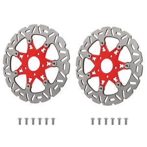 2x Brake Rotor Disc 11.8" for Harley Davidson Street Glide Touring 2008-2019 Red - Foto 1 di 11