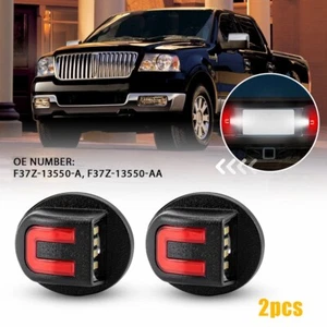 White+Red LED License Plate Lights Rear Bumper Tag Lamps Fit Ford F150 F250 F350 - Picture 1 of 14
