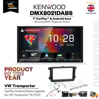 VW Transporter T6 Actualización Inalámbrica CarPlay Android Auto DAB+ Bluetooth Estéreo Foto 1 de 4
