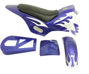 FMD08 MINI DIRT BIKE VERKLEIDUNG KUNSTSTOFFPLATTEN BLAU / WEISS - Bild 1 von 1