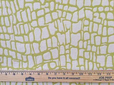 EUROPATEX FIJI VERDE LIMA Estampado Animal Cocodrilo Tela Tejida POR YARDA 54"W Foto 1 de 4