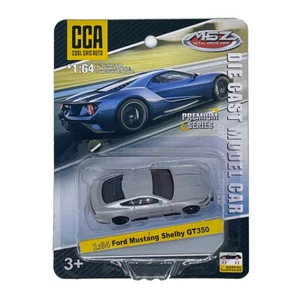 1:64 Ford Mustang Shelby GT350 Model Car Diecast Toy Cars Boys Toys Kids Silver - Picture 1 of 2