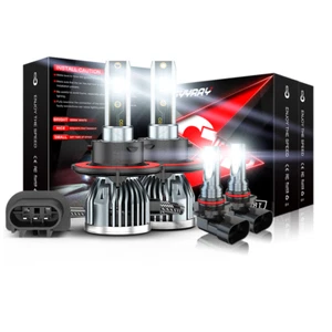 For Ford F250 F350 F450 F550 Super Duty 2005-2018 LED Headlight + Fog Bulbs - Picture 1 of 15