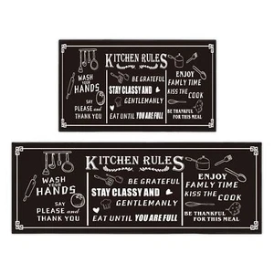 2 Pcs Farmhouse Kitchen Rugs and Mats SetsNon Slip Washable Kitchen Rugs Deco... - Picture 1 of 7
