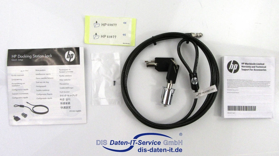 HP Dock Lock KD Kabelschloss für Docking Station 575921-001 575350-001 AU656AA - Bild 1 von 1