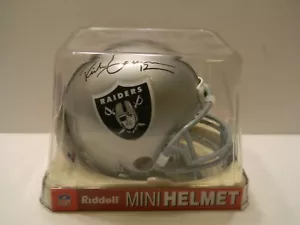 Riddell Oakland Raiders Football Mini Helmet Rich Gannon signed - Picture 1 of 7