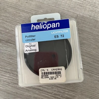 Heliopan   72mm Polarizer Jet Pol PL Glass Lens Filter   ES-72 Germany - Image 1 of 4