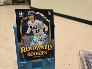 2023 BOWMAN PLATINUM #RR5 BRETT BATY RENOWNED ROOKIES RC AUTO NUM #/50 - Picture 1 of 2