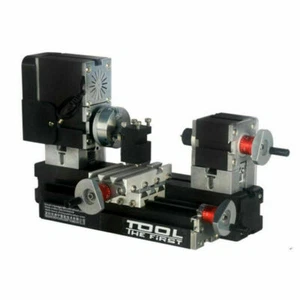 Tornos de metal 60W para carpintería de metal suave hágalo usted mismo fabricación de modelos alto rendimiento - Imagen 1 de 5