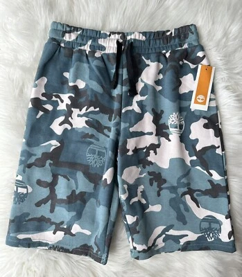 timberland blue camo shorts size large 14/16 - Image 1 of 3