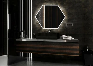 ESPEJO HEXAGONAL LED ESPEJO LED MODERNO - Imagen 1 de 2