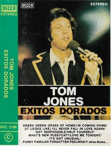 TOM JONES EXITOS DORADOS CASSETTE SPANISH ISSUE Golden hits POP ROCK SOUL - Picture 1 of 9